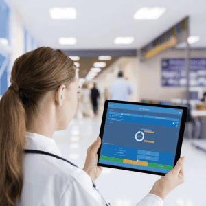 Doctor with e-Bridge